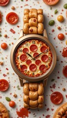 Pepperoni Pizza Watch A Fun & Unique Timepiece Design