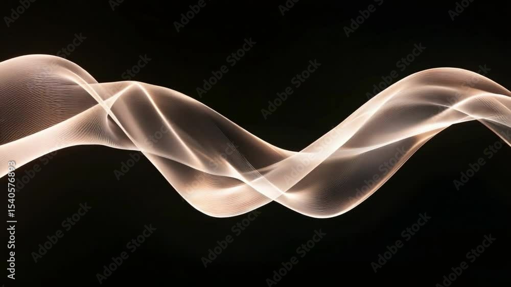 Poster elegant smoke trail: a graceful, flowing smoke trail dances against a dark backdrop, its ethereal fo