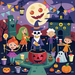 halloween seamless background