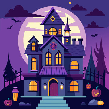 house in the night