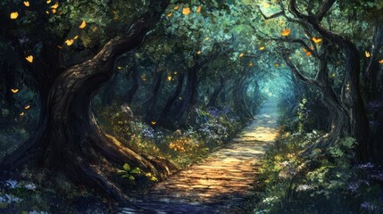 Enchanted Forest Path: A Journey into Fantasy