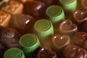 Colorful Assortment of Decorative Chocolate Candies