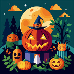 halloween seamless pattern