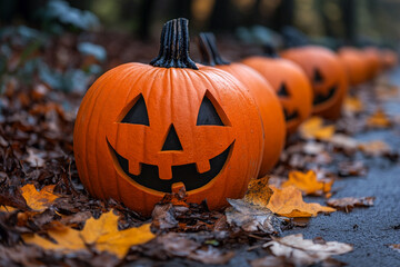 halloween jack o lantern with pumpkin