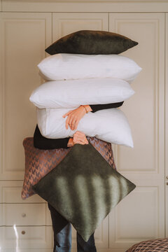 Comfortable hotel life with plush pillows