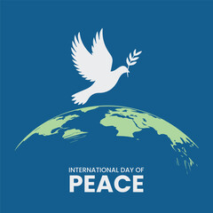  INTERNATIONAL Peace Day Silhouette Vector Design.