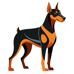 vector illustration of a dog