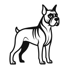 vector illustration of a dog