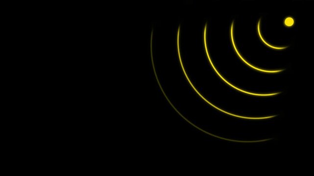 wi-fi signal icon animated video 4k antenna sign. wi-fi symbol wireless network icon animated 4k