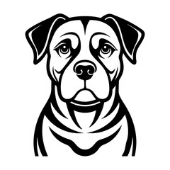 vector illustration of a dog