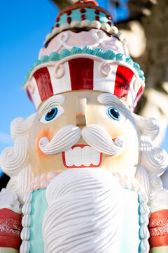 Nutcracker figure symbolizes festive Christmas spirit