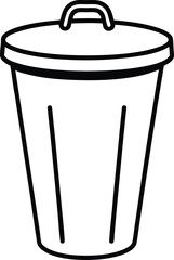 vector trash can icon