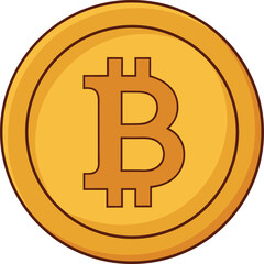 Obraz premium Coin Icon on Transparent Background