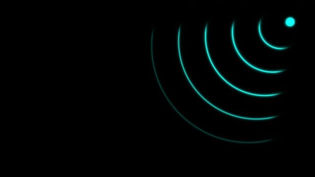 wi-fi signal icon animated video 4k antenna sign. wi-fi symbol wireless network icon animated 4k