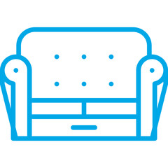 Sofa single icon vector illustration