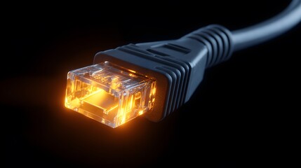 Ethernet cable connection rj45 connector network internet lan data transmission