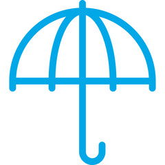 Umbrellas single icon vector illustration