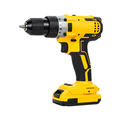 Cordless Drill A Powerful Tool for DIY Projects and Professional Use isolated on transparent bacckground