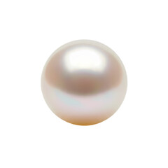 Fototapeta premium A Single Lustrous Pearl Elegance in Simplicity isolated on transparent bacckground