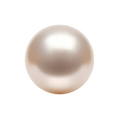 A Single Perfect Pearl Luminescent and Smooth isolated on transparent bacckground
