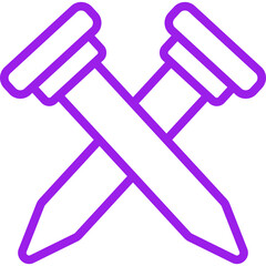 Nails single icon vector illustration