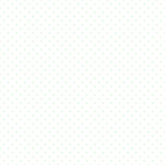 Mint green polka dot seamless pattern with small dots on white background
