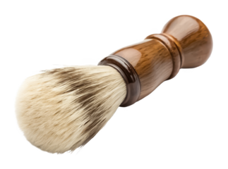 Shaving brush png grooming brush png shaving tool png barber brush png facial brush png isolated on white background image