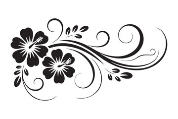 Vintage Floral Corner Illustration for Elegant Invitations Vector