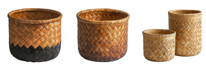 Artisan crafting handmade woven baskets studio photography close-up