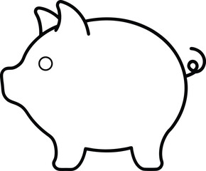 piggy bank with money