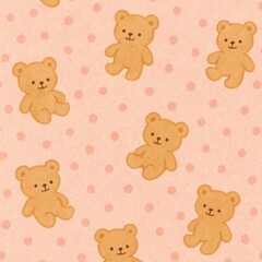 Cute teddy bear pattern