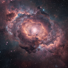 Ethereal Cosmic Cloud Imagery