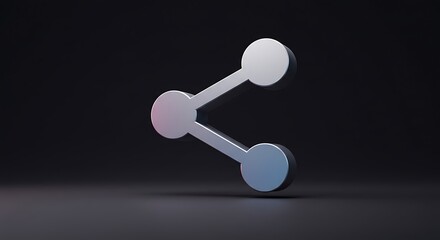 Share Icon on Dark Background