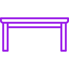 Table single icon vector illustration