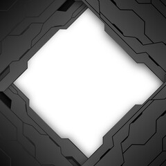 Spaceship wall frame, science fiction style