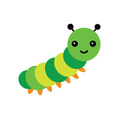 A caterpillar clipart vector art illustration