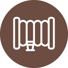 Hose single icon vector illustration