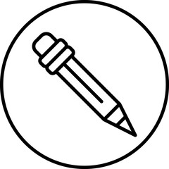 Pencil single icon vector illustration