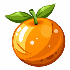 vector illustration of orange fruit