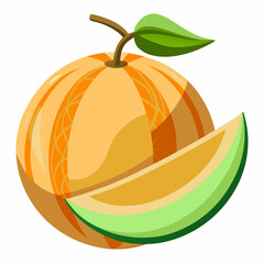 vector illustration of orange fruit