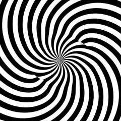 black and white spiral