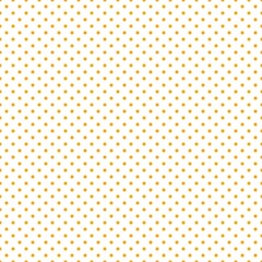 Orange polka dot seamless pattern with round small dots on white background