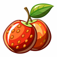 vector illustration of an apple