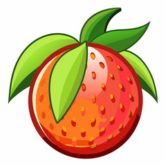 vector illustration of a strawberry