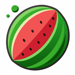 illustration of watermelon