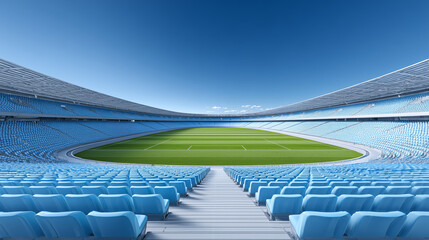 Naklejka premium Blue Stadium Arena