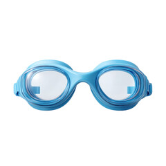 Fototapeta premium Blue Swimming Goggles for Aquatic Activities and Water Sports Fun Transparent background or png