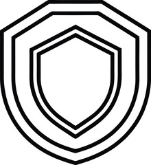 Secure Site Badge with Browser Trust Symbol Vector Line art illustration