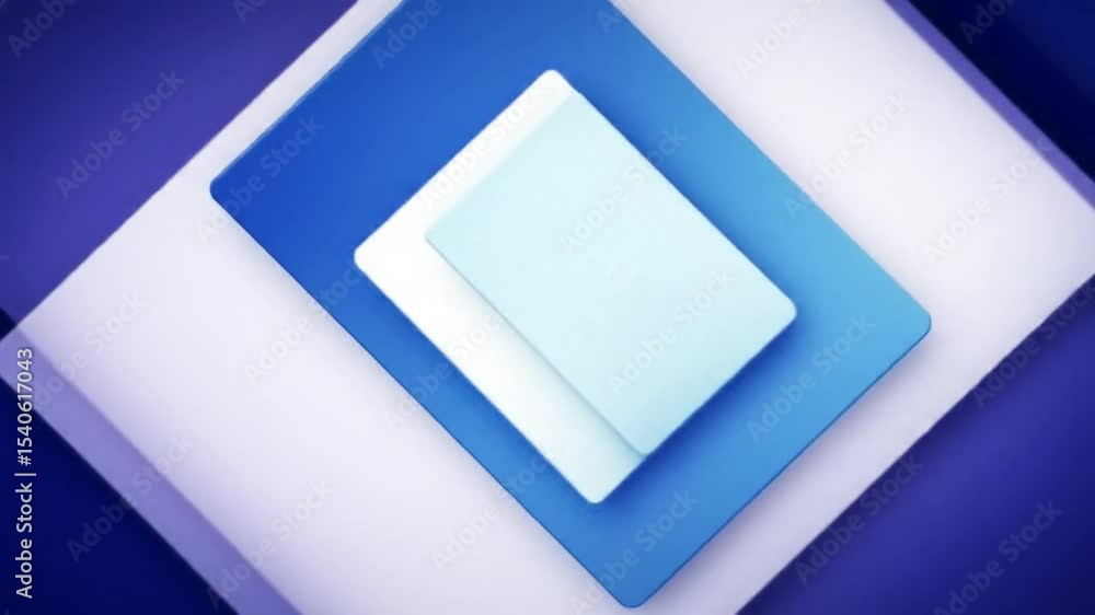 Poster dynamic blue diamond layers: modern abstract background animation with smooth transitions