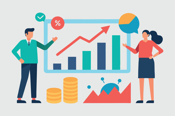 business man with graph